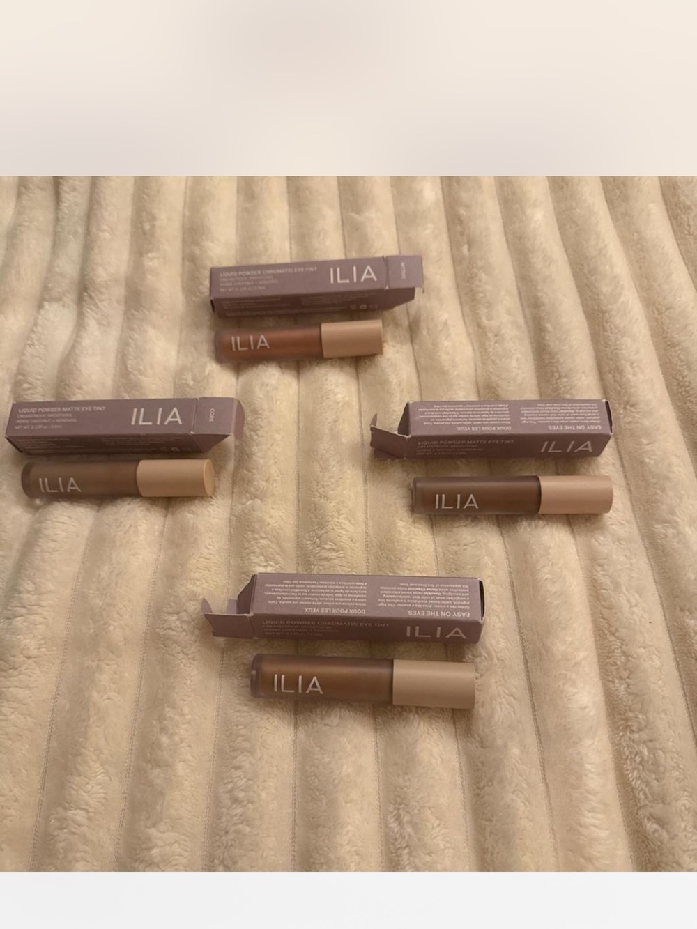 ILIA Matte Liquid Eye Tint Trio in 4 Warm Brown Tones